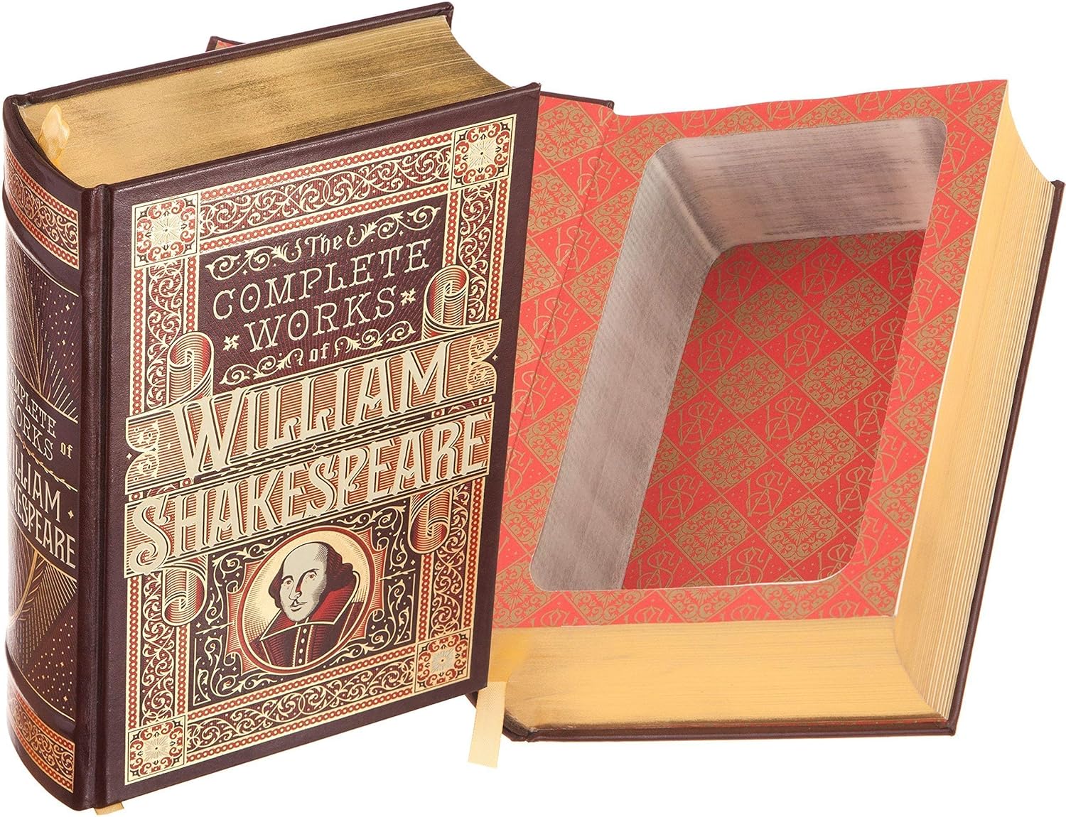 Shakespeare Book Safe - Leather-bound with Magnetic Closure