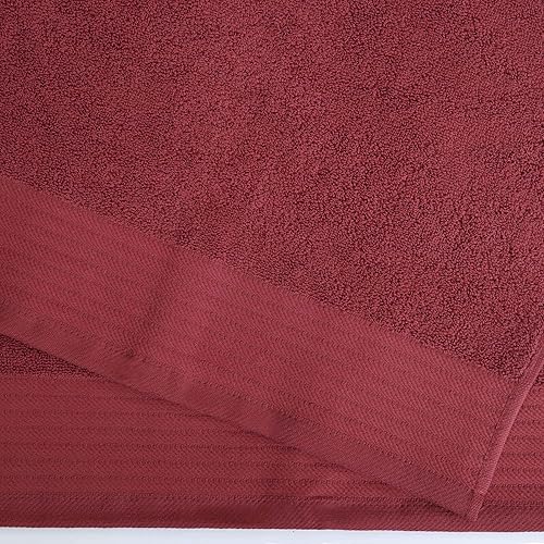 Miniatura 4 de Superior Juego de toallas de 6 piezas de algodón turco en espiga sólidas, toallas ultra afelpadas para baño, ducha, spa, accesorios para el hogar,