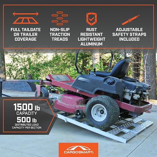 Rampa de Aluminio CargoSmart 1500lb 76x50 Plegable miniatura 3