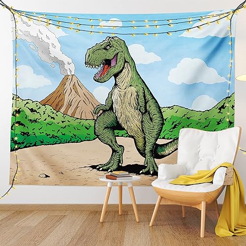 Miniatura 87 de Ambesonne Tapiz de fiesta de los años 70, caja retro en arte pop, música de baile, composición colorida impresa, para colgar en la pared para