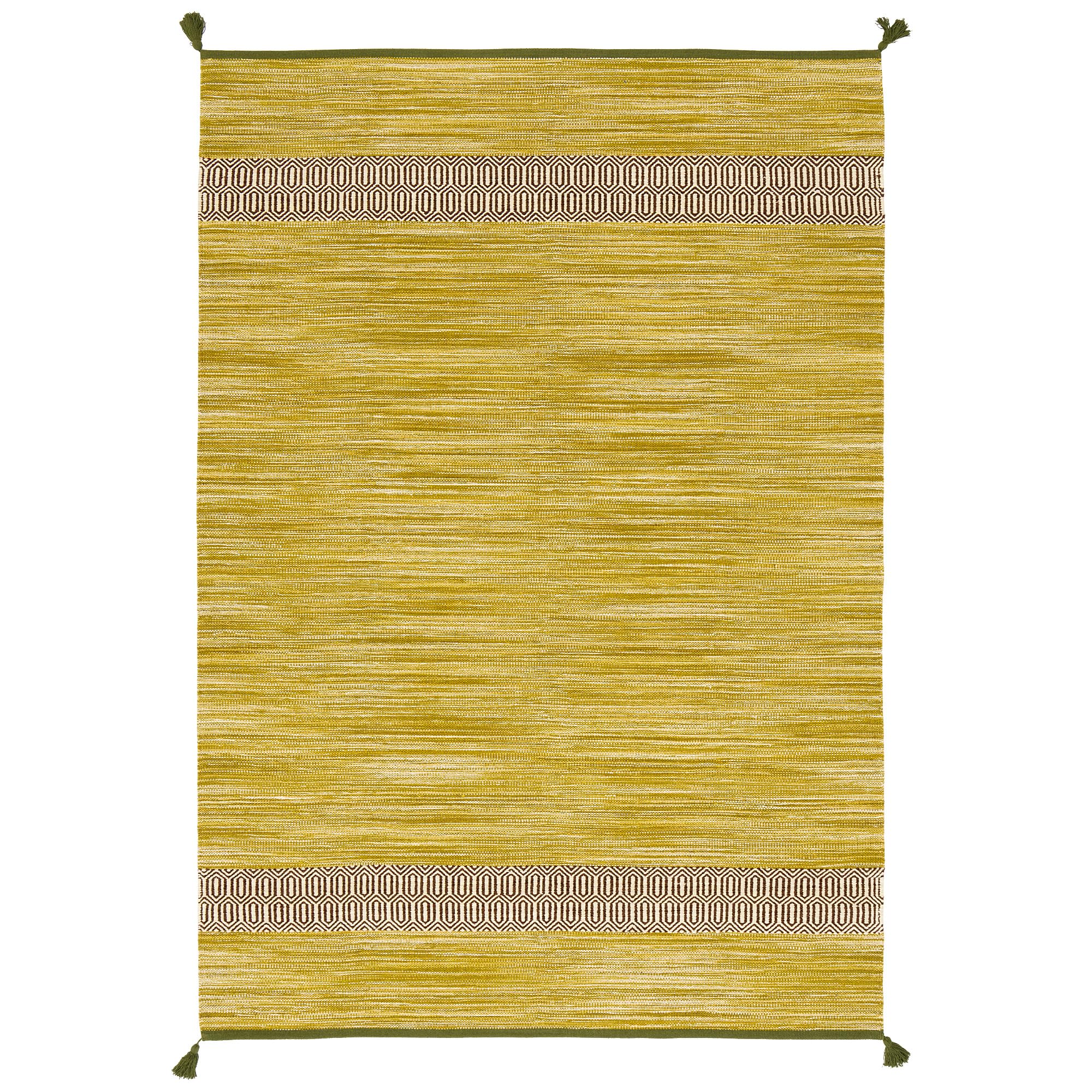 Pergamon Tapis Naturel Laine de Construction Kilim Toskana Bleu | Tapis Naturel tissé Main Entretien Facile pour Cuisine Couloir Salon