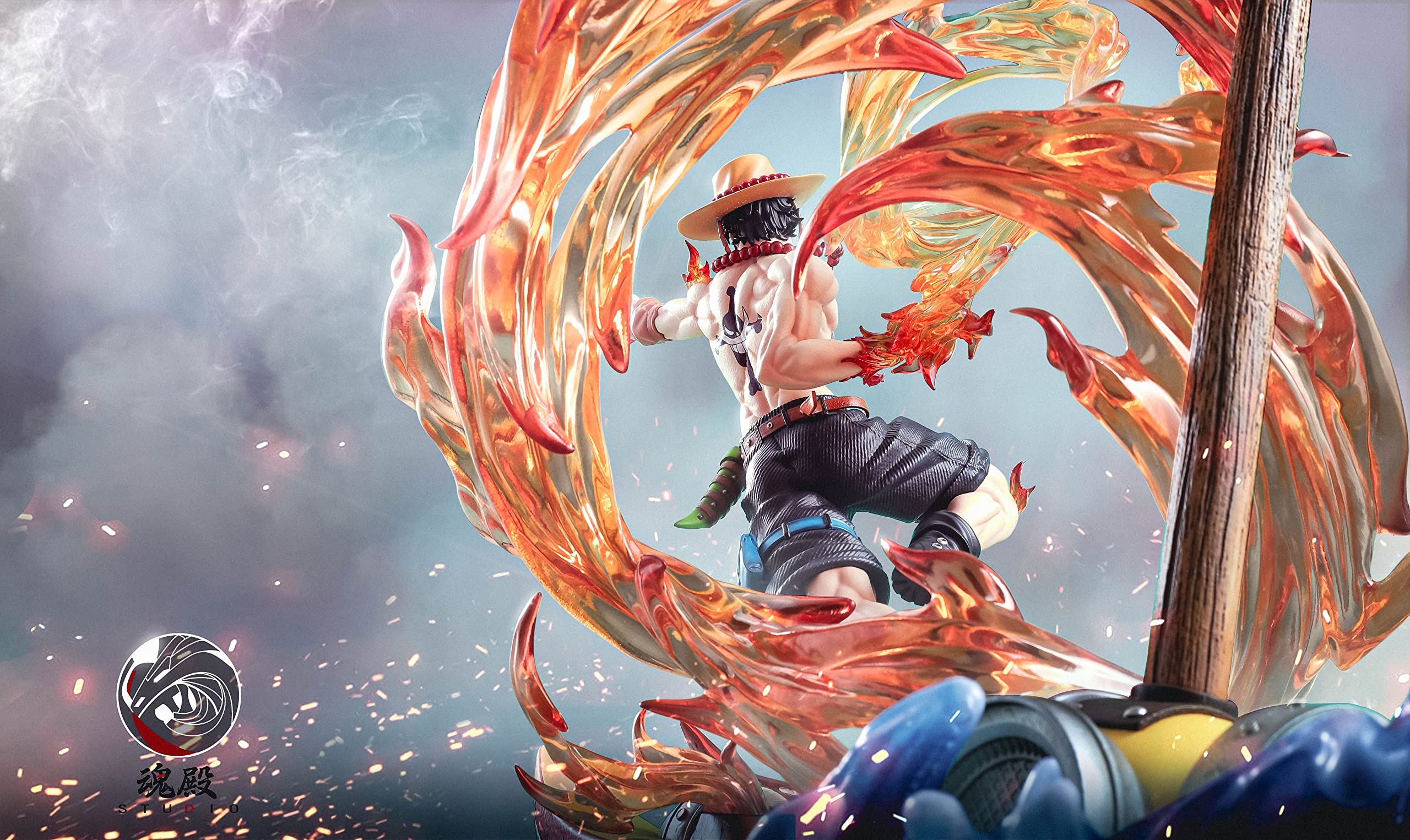 Amazon.co.jp: ポートガス・D・エース フィギュア 1/6スケール 塗装