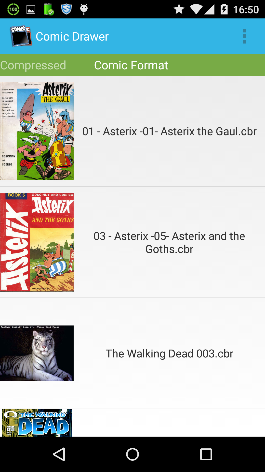 Android Comic Reader App on Amazon Appstore