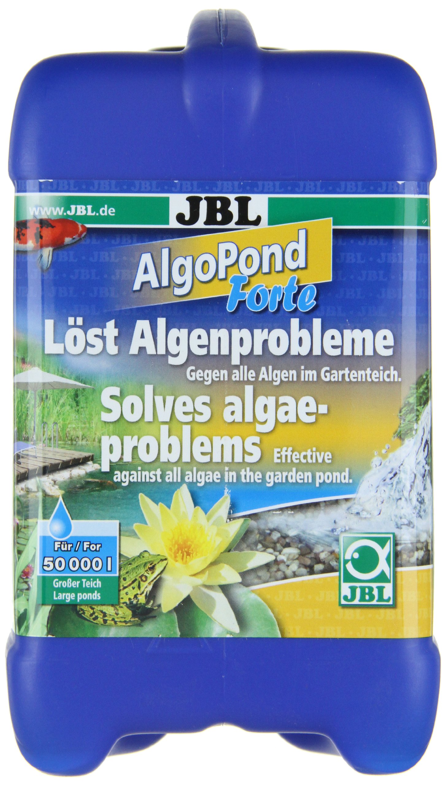 JBL AlgoPond Forte 2,5 l, Algaecide przeciwko wszystkim glonom w stawie ogrodowym