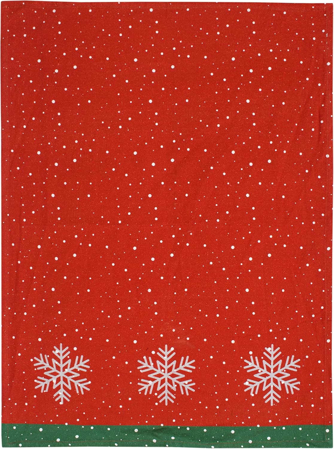 ACCENTHOME Christmas Kitchen Towels Set of 4 - Absorbent Cotton Dish Towel | Merry Christmas Printed Kitchen Linen Bar Towel | Durable Tea Towel For Table Mess & Drying Dishes - Hand Towels 20x28 inch - Image 3