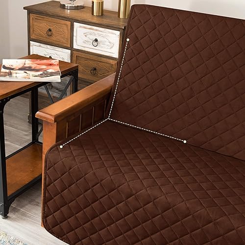 Vista 289 de Chun YI. - Funda reversible para sofá, funda para sillón, fácil de instalar, lavable, cubiertas para sala de estar. Negro