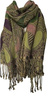 UK Damen Pashmina Grün Green, Purple, Aubergine, Lime, Pistachio L