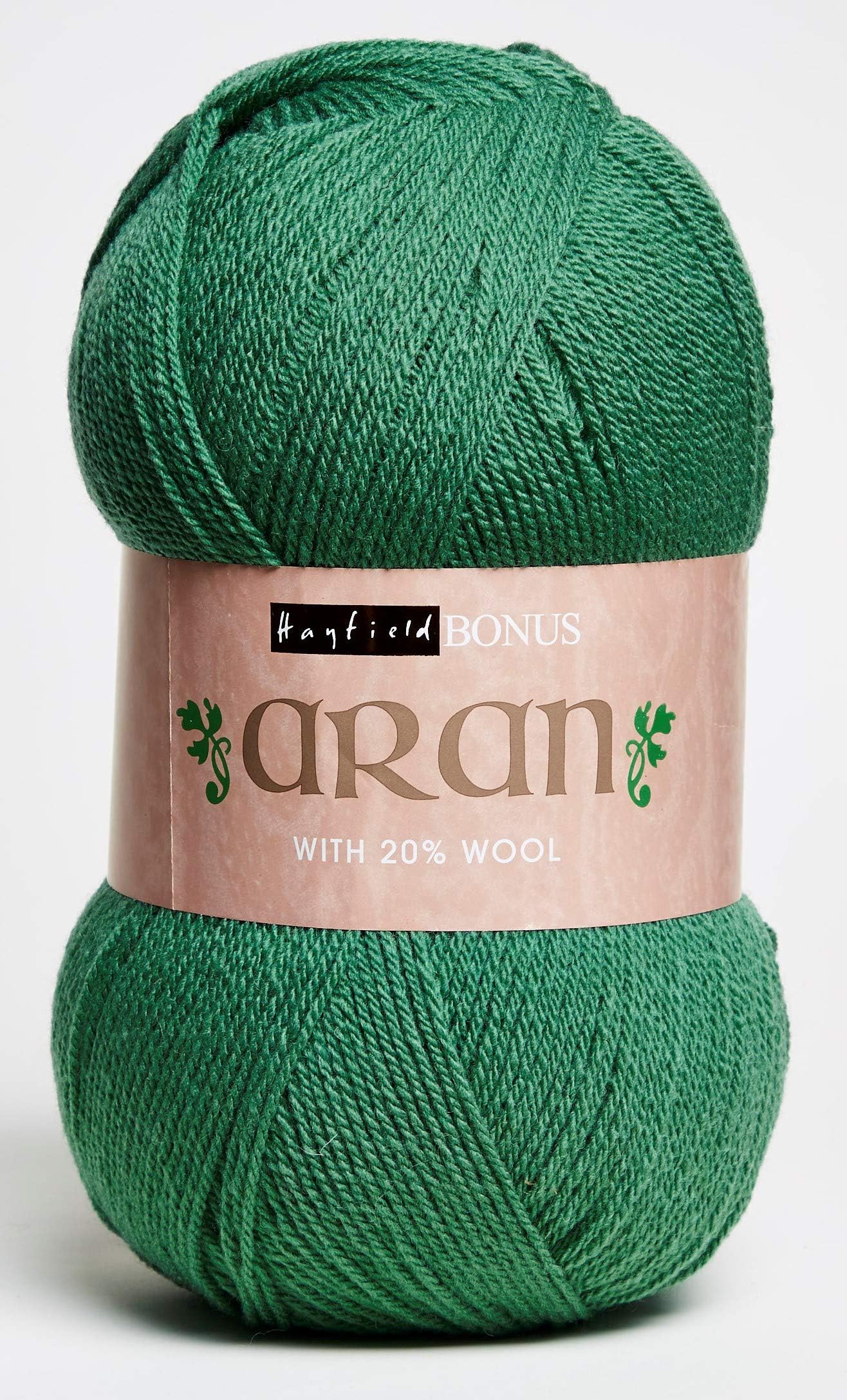 SirdarHayfield Bonus Aran with Wool, Sage (640), 400g, Green