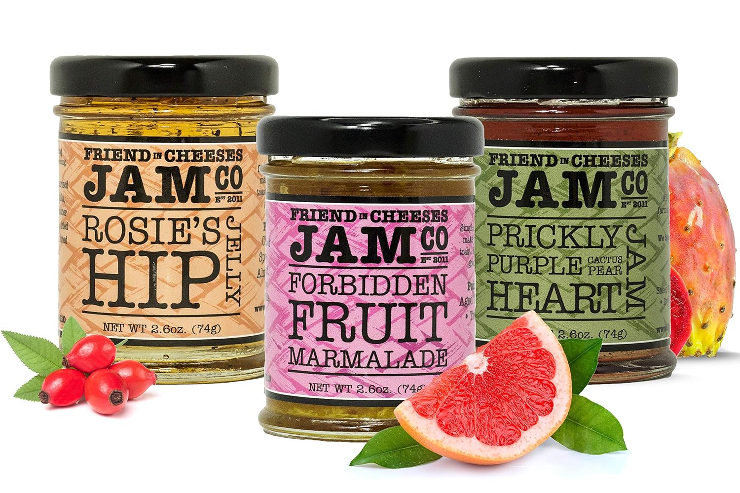 Friend in Cheeses Fall Trio Jam Variety Pack Forbidden