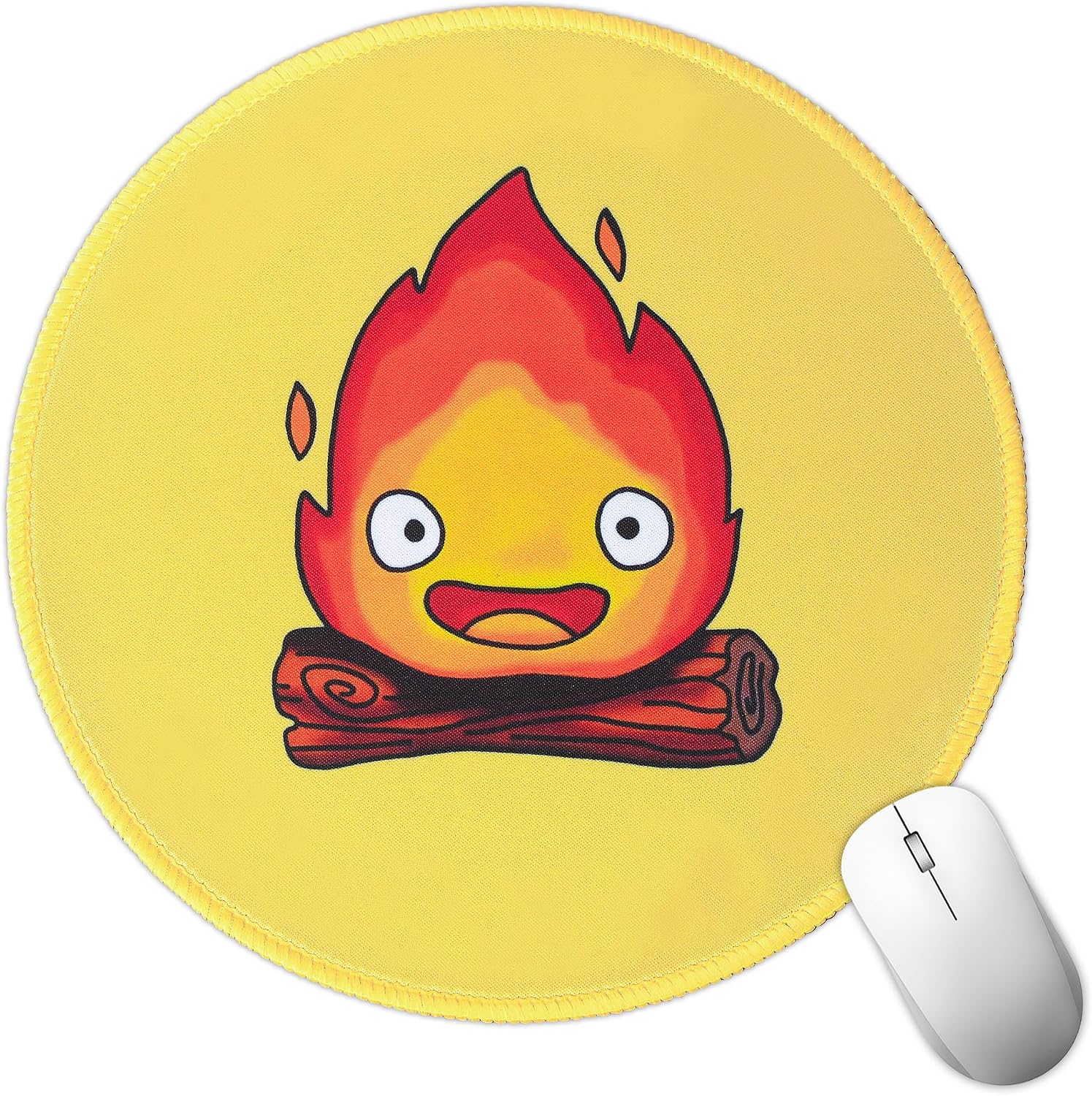 Pounchi Cute Calcifer Mouse Pad 8.6 x 8.6 in