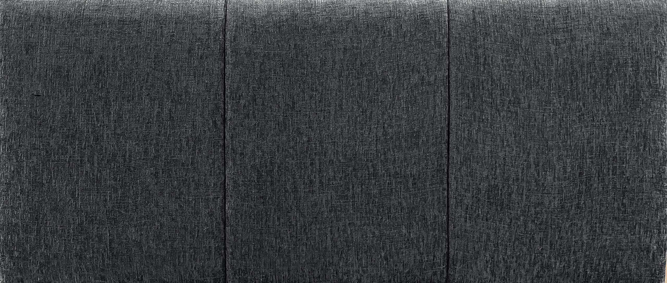 Affordable Luxury 24" Alton Headboard in Soft Chenille Fabric, for Divan Beds, Bedroom and Hotel Furniture(CHARCOAL, Double - 4FT6)
