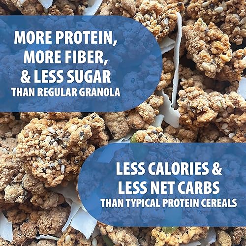 Miniatura 5 de Julian Bakery Cereal ProGranola  Vainilla y canela  0.42 oz de proteína  Paleo  2 carbohidratos netos  Sin gluten  Sin granos  Paquete de 3