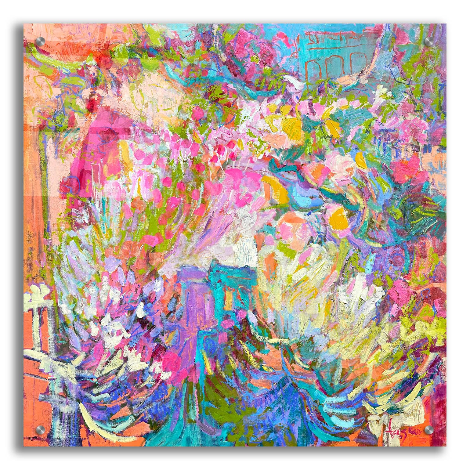 Epic Art 'A Tangerine Dream' by Dorothy Fagan Acrylic Glass Wall Art, 24" x 24"-image-45