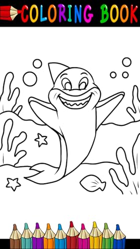 Coloring book Shark For Kids