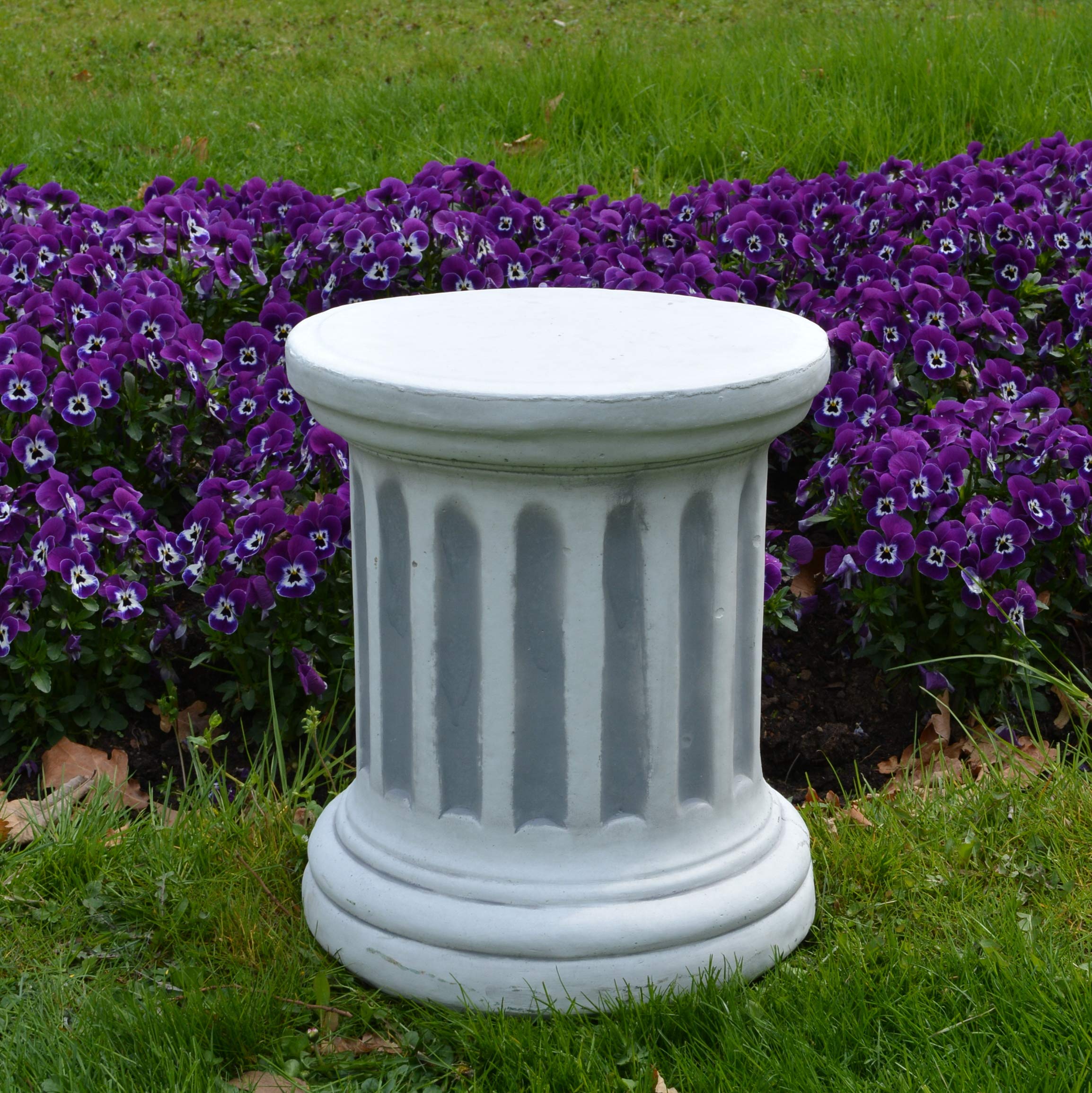 Steinsockel Aus Frostsicherem Steinguss – Höhe 58 Cm, Stellfläche 48x48 Cm, Tragkraft 125 Kg, Farbe Grau, Für Garten & Terrasse