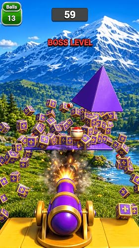 Royal Cannon Smash 3D Knock Out Fest Puzzle: Perfect Shot Blocks Stack Blast Shooting Adventure Fun Game – vue 4