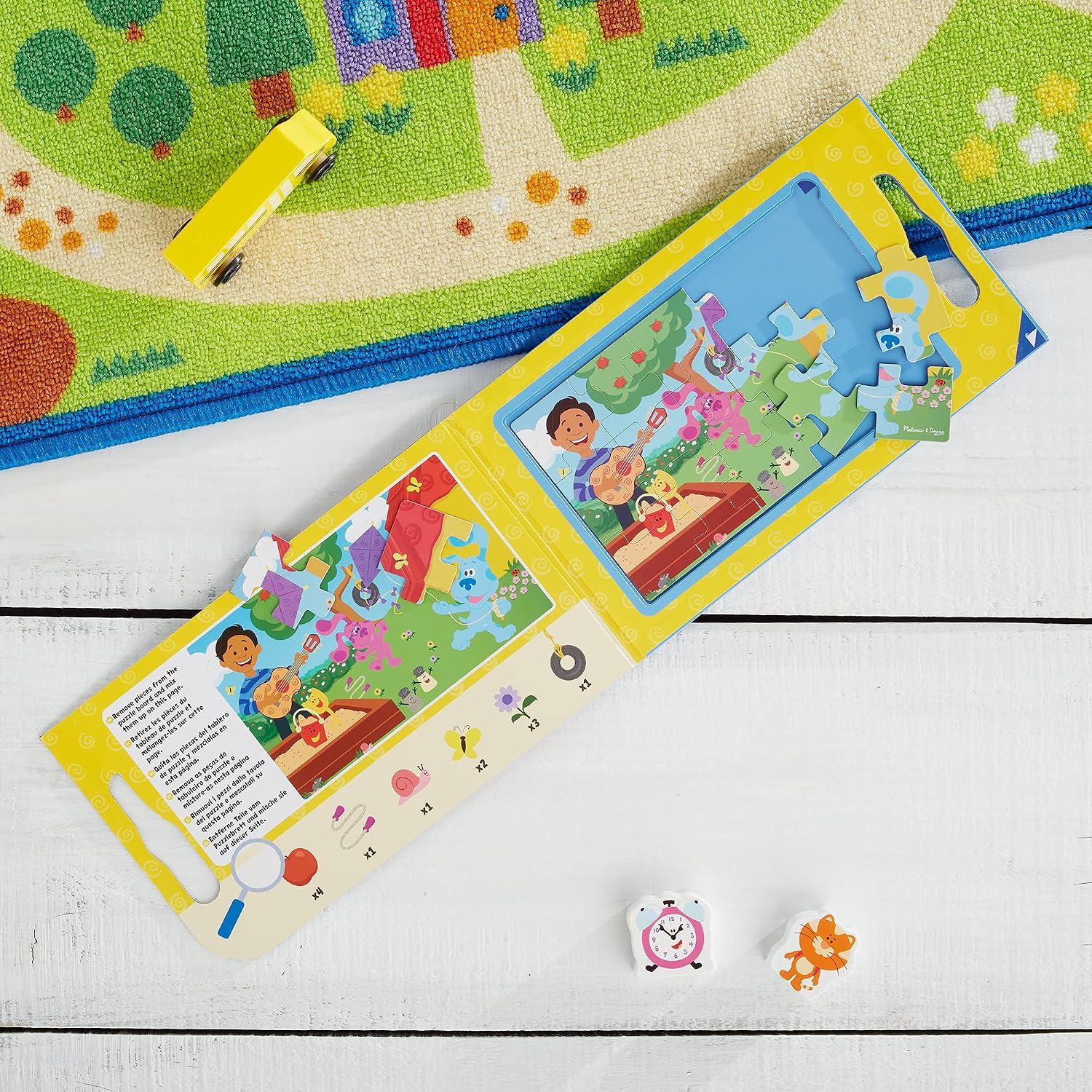 Melissa & Doug Blue's Clues & You! Take-Along Magnetic Jigsaw Puzzles, Multicolor, 33005, 30 pieces - Image 4