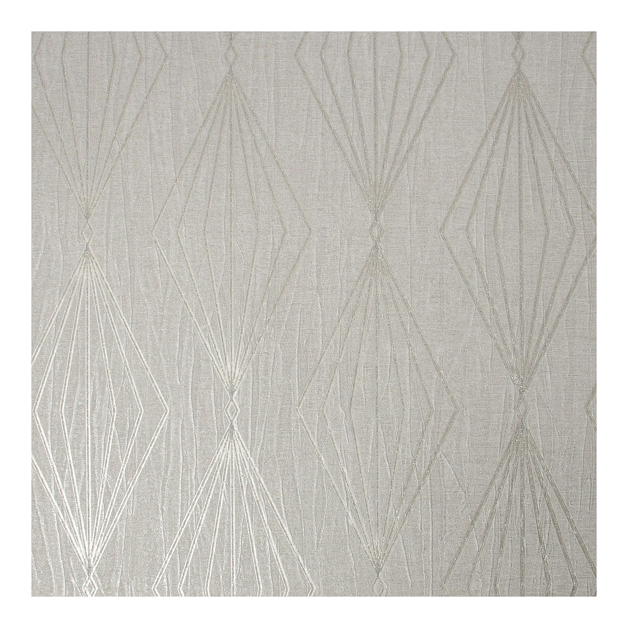 Boutique Marquise Geo Pearl Wallpaper | Paste The Wall | Neutral Geometric | Eco-Friendly