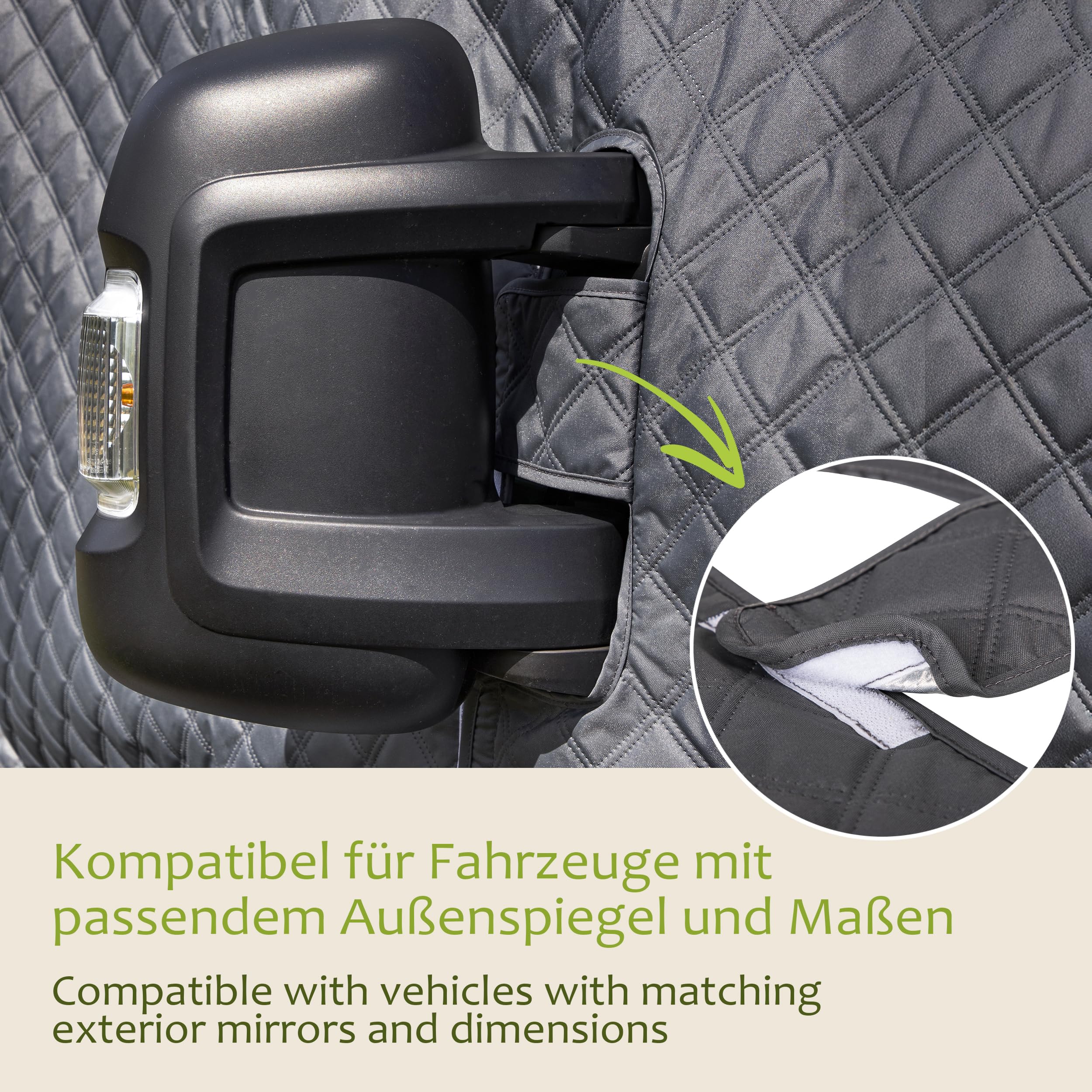 ONVAYA® Frontscheibenabdeckung ǀ passend für den FIAT Ducato X290 ab 2014 und Neuer ǀ Sichtschutz ǀ Wärmedämmung ǀ inkl. Transporttasche ǀ Windschutzscheibenabdeckung für Wohnmobil