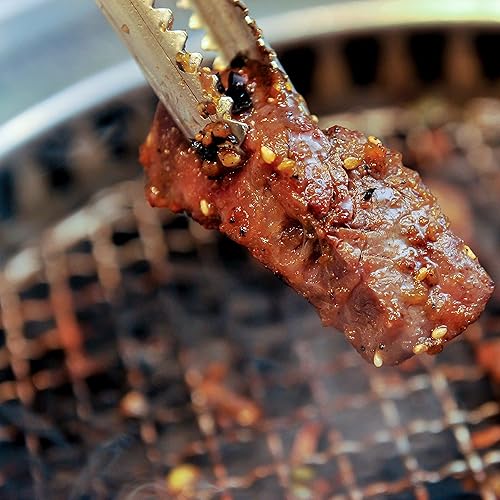 Miniatura 7 de (Florian) Pinzas multipropuesta de 10.04 pulgadas de acero inoxidable de alta resistencia, resorte de límites, borde liso para alimentos, barbacoa,