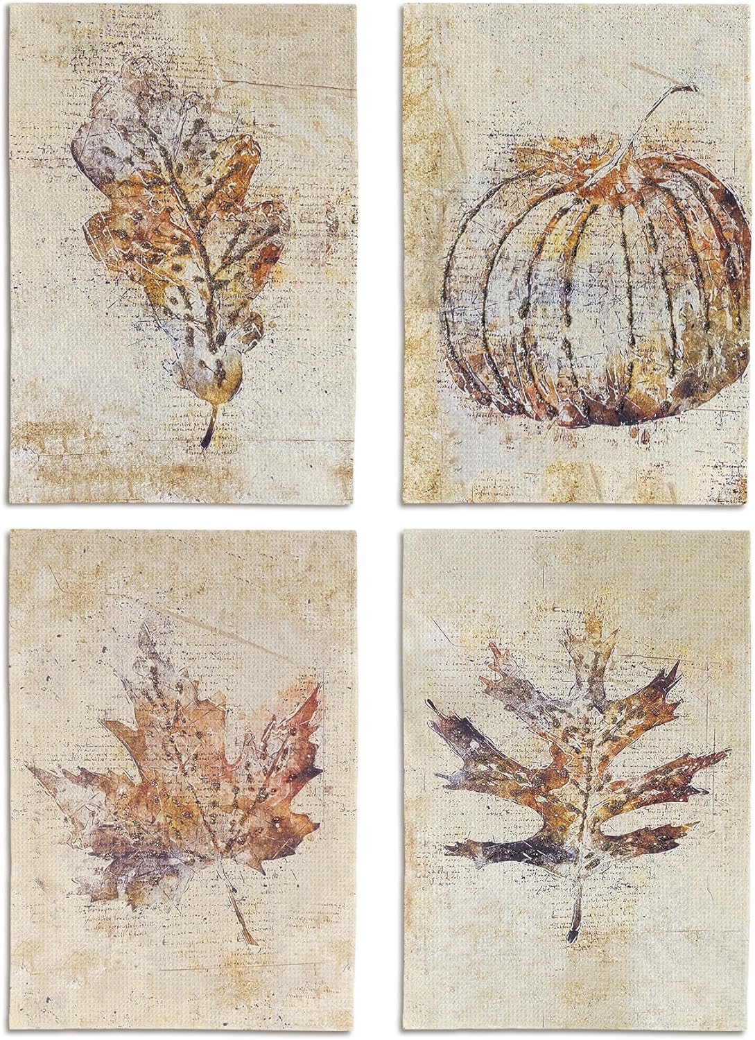 Fall Kitchen Towels,Farmhouse Kitchen Towels,Vintage Fall