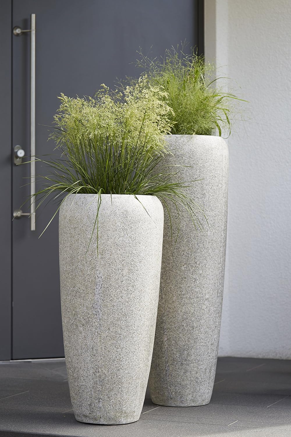 Moderne & Hochwertige Pflanzvase/Pflanzkübel Klein 75cm Steinoptik