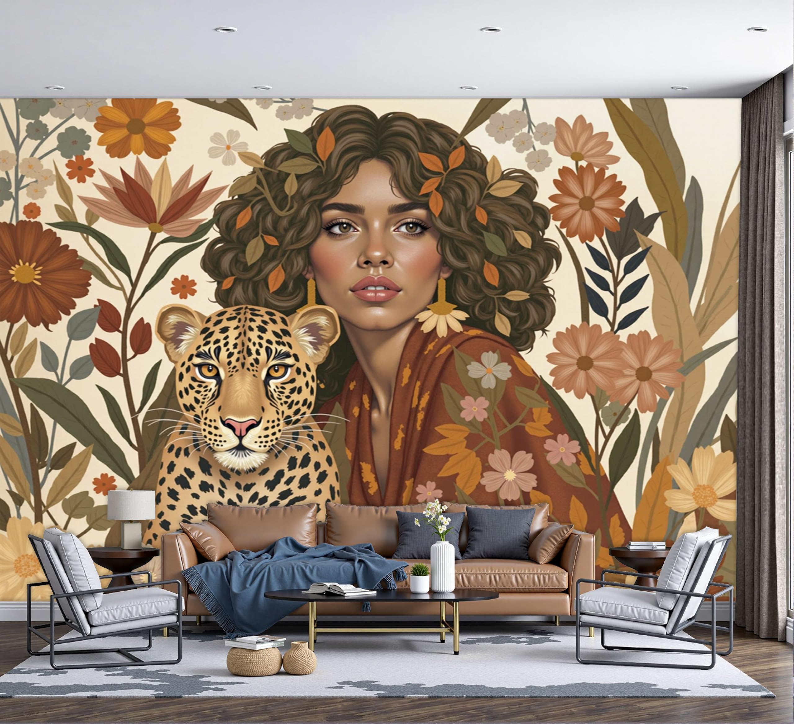 Papier peint en soie poster XXL au rendu moderne pour une décoration murale