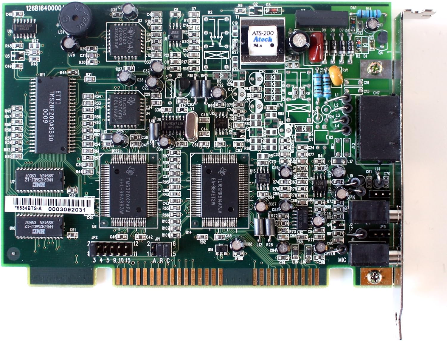 GVC - Modem ISA 5634BTS FCC REG.NO: F17TAI-25018-M5-E (b.18)