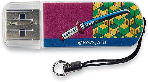 Miniatura 2 de Verbatim Edición limitada oficial de 32 GB Demon Slayer Kimetsu no Yaiba Thumb Drive - Giyu Tomioka - Diseño de anime USB 3.0 Flash Drive