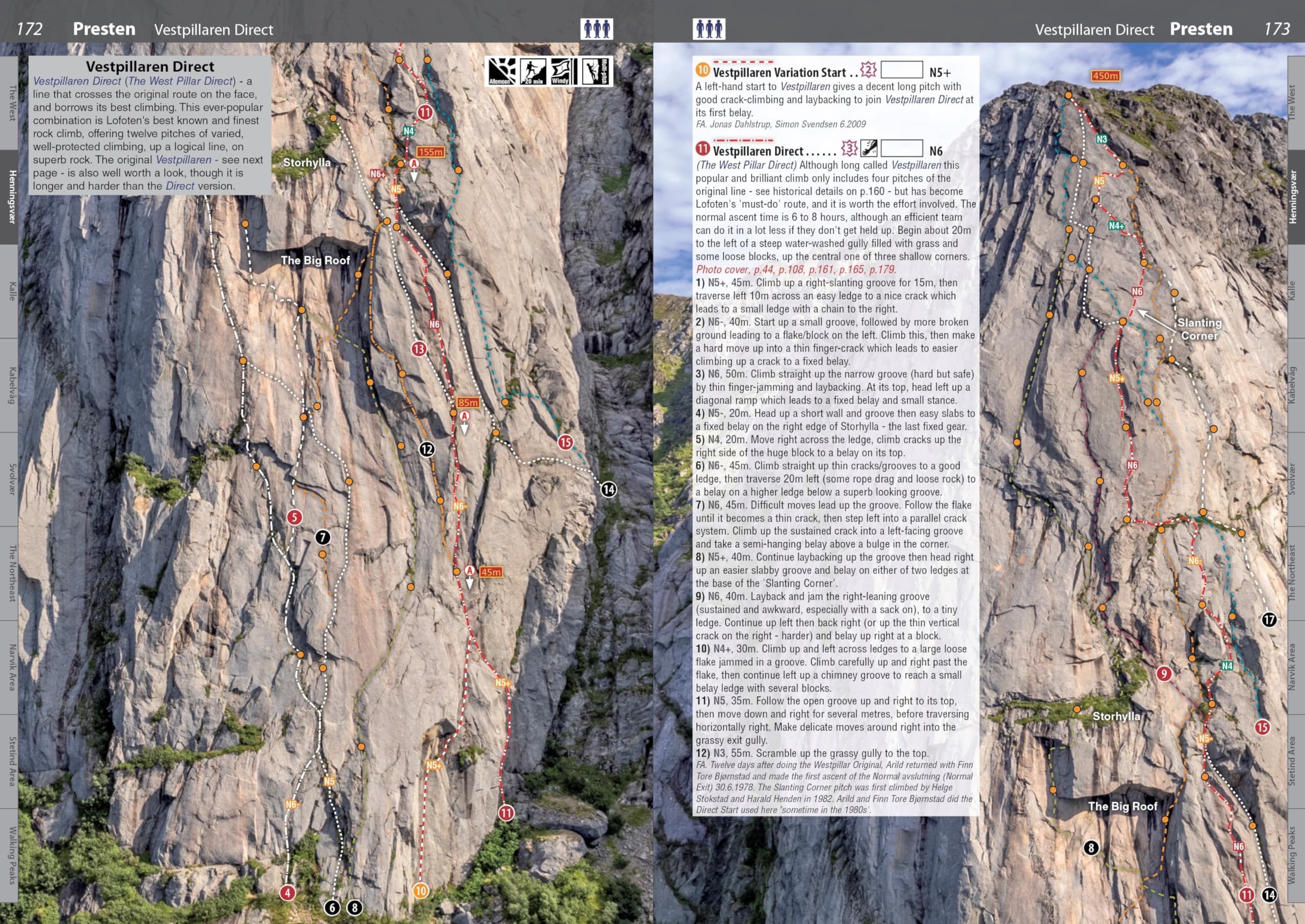 Lofoten Climbs: Rock Climbs on Lofoten and Stetind in Arctic Norway