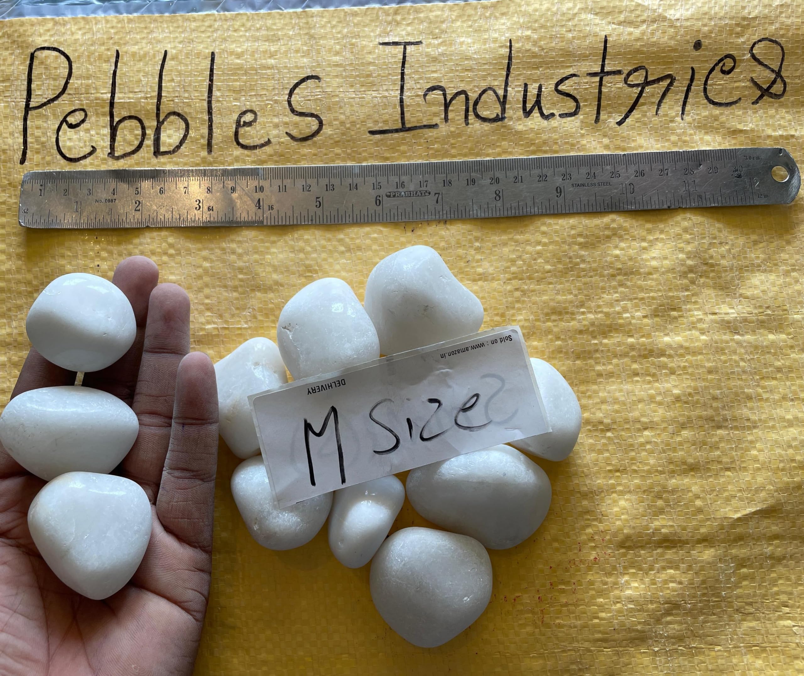 See full amazon price history chart for PEBBLES INDUSTRIES Polished Pebbles for Garden Home D�cor | Table and Home Decor, Vase Fillers White (Medium, 3kg) PEBBLES INDUSTRIES Polished Pebbles for Garden Home D�cor | Table and Home Decor, Vase Fillers White (Medium, 3kg) (B0D9BW891Z) Amazon Price History, Amazon Price Tracker
