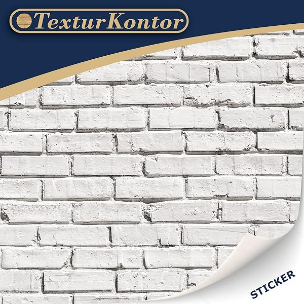 TexturKontor 3 fogli autoadesivi murali per case delle bambole scala 1:12 (parete in pietra imbiancata), (0003) - 2