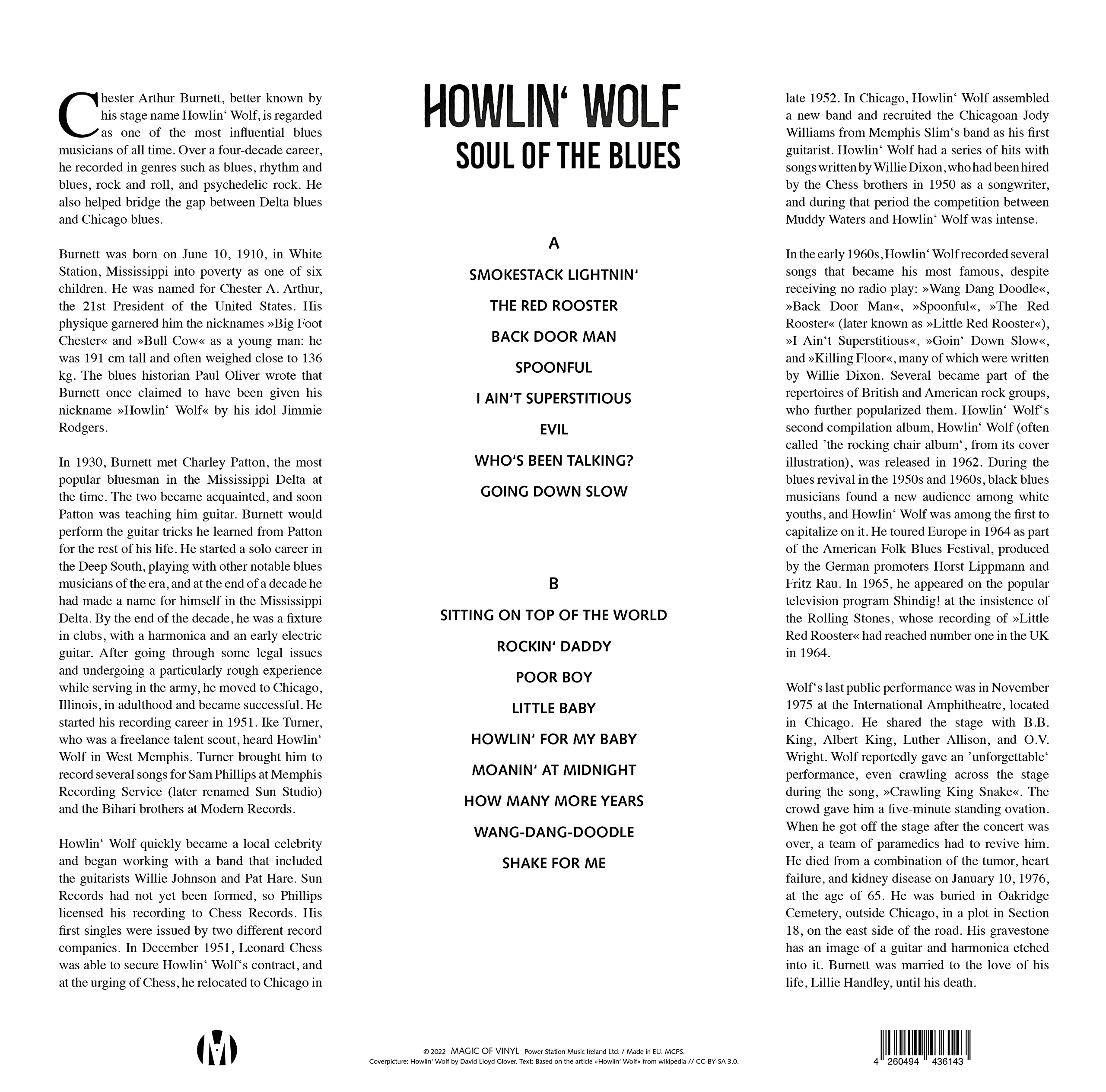 Howlin' Wolf - Soul Of The Blues - Limitiert - 180gr. marbled