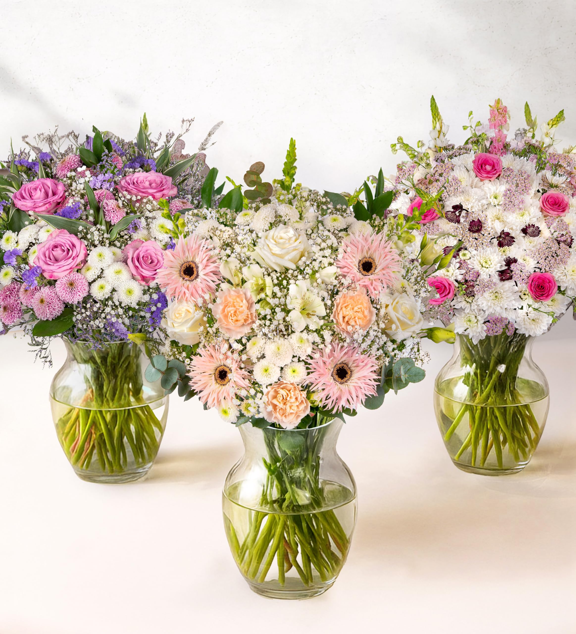 Monthly Flower Subscription Gift – Fresh Seasonal Bouquets Delivered – 3, 6 or 12 Month Flower Delivery – Gift for Birthdays Anniversaries Thank You