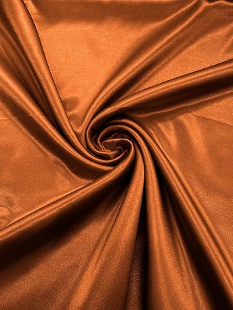 Crepe Back Satin Bridal Fabric Draper/Prom/Wedding/58" Inches Wide Japan Quality Cinnamon, 8 Yards