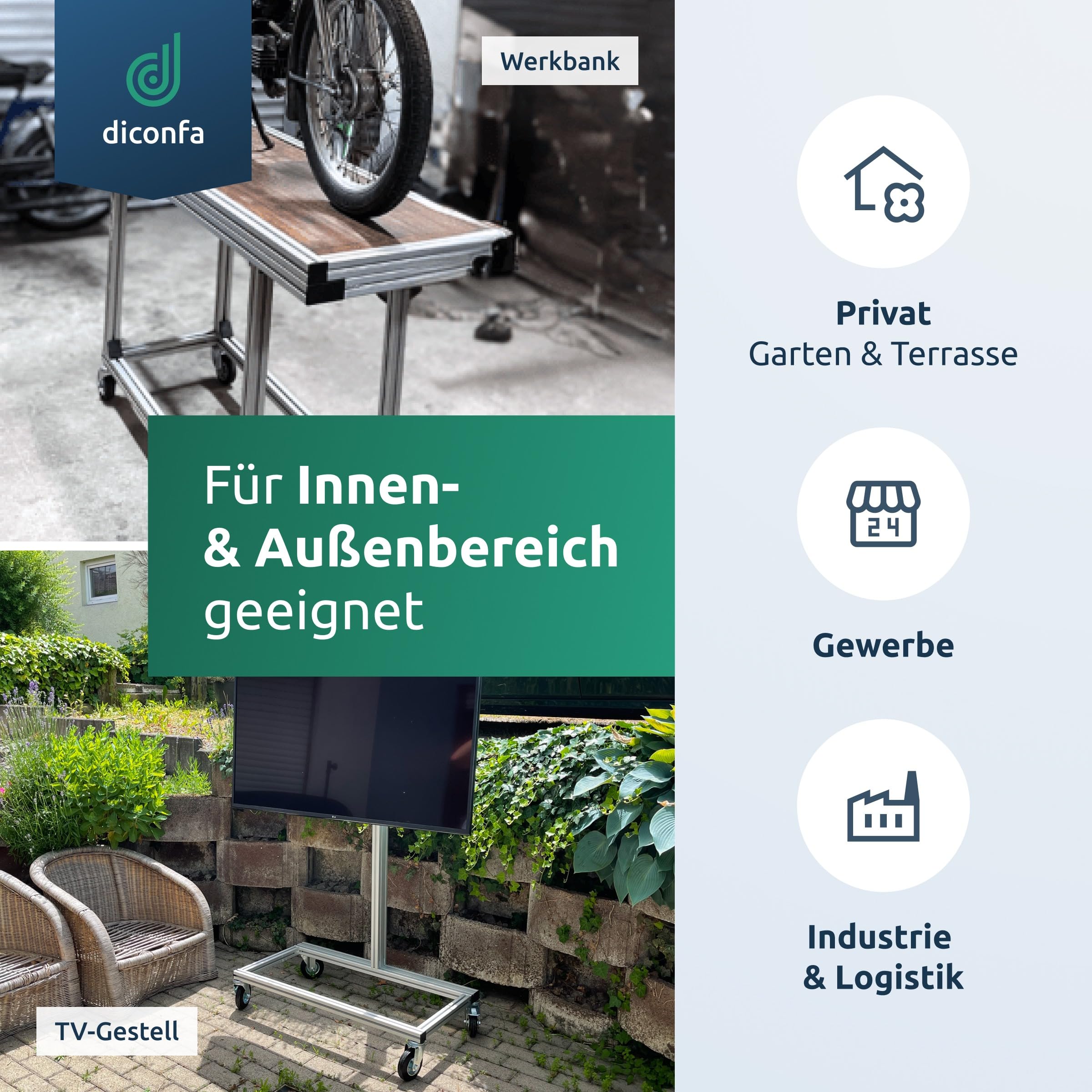 diconfa 40x40 Aluprofil Nut 8 WUNSCHLÄNGE (MM) + MENGE WÄHLEN - 6 Stück, 601mm bis 700mm lang T-Nut Schiene - 40x40mm Aluminiumprofil Systemprofil Aluminium Alu Profil kompatibel mit ITEM-Profil