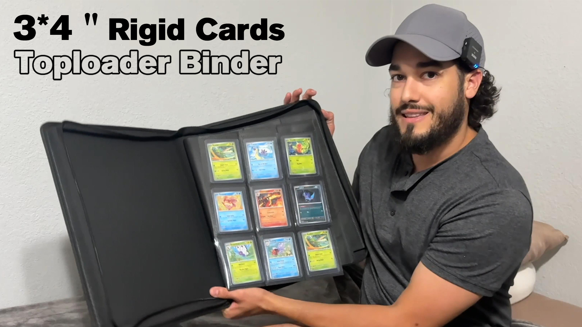 Amazon.com: Toploader Binder, Holds 360 Top Loaders,9 Pocket Top Loader  Binders for 3