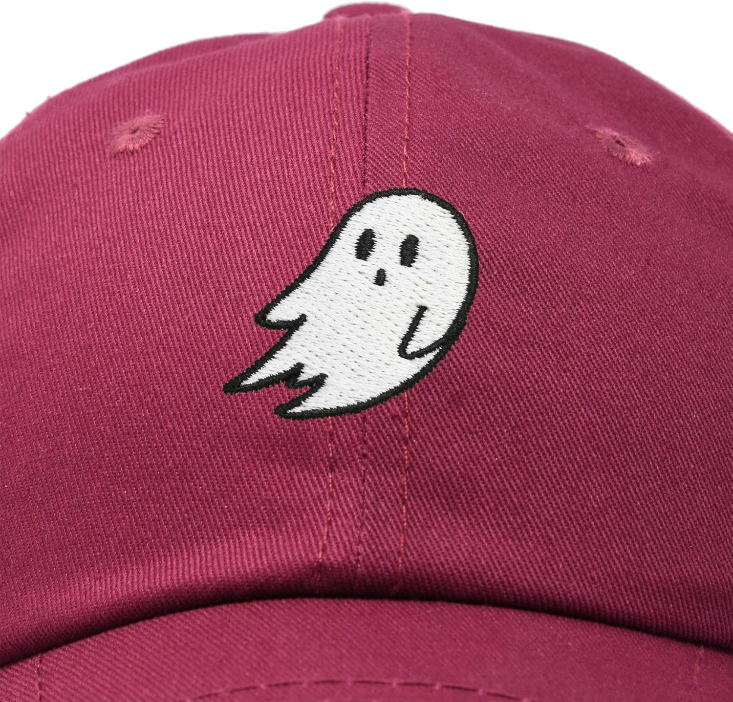 DALIX Ghost Embroidered Mens Womens Cotton Dad Hat Baseball Cap Adjustable