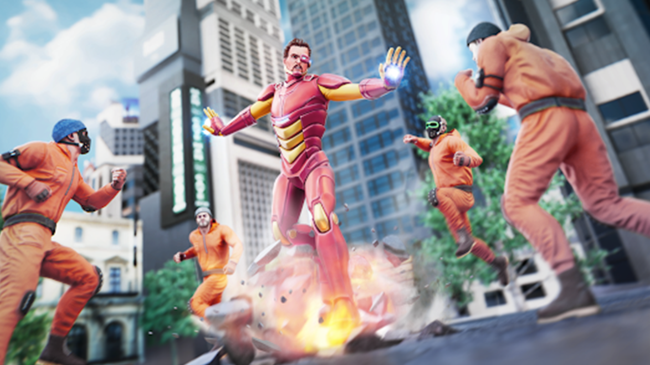 Iron Robot Hero Avenger Games For Kids Iron Robot Game Muscle Hero (Kids Games) Iron Hero