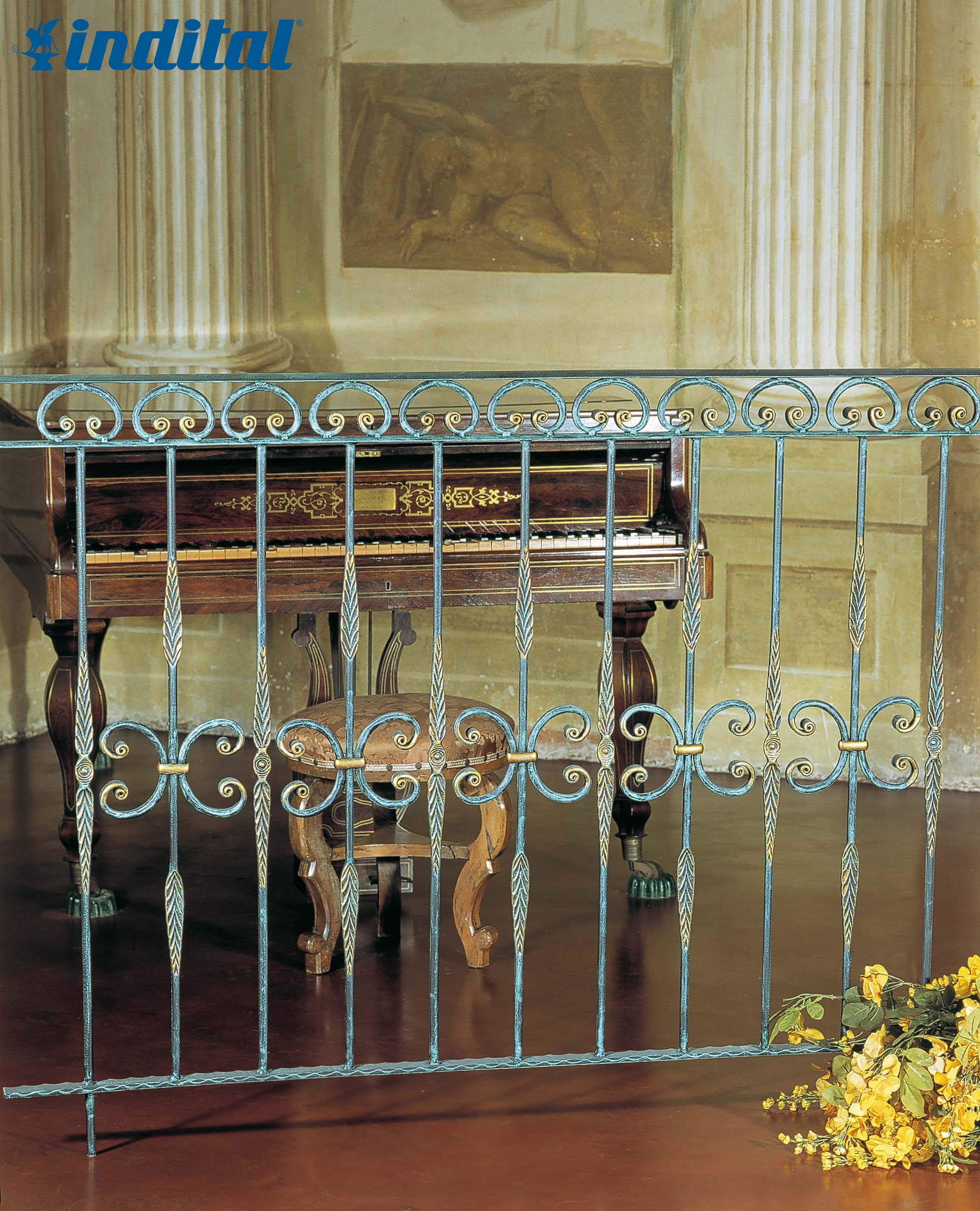 Scroll Twist Stair Baluster Indital Wrought Iron Stair Baluster - 24 ...
