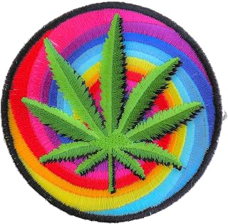 Sweet Leaf Marijuana Patch - 3x3 inch. Embroidered Iron on Patch