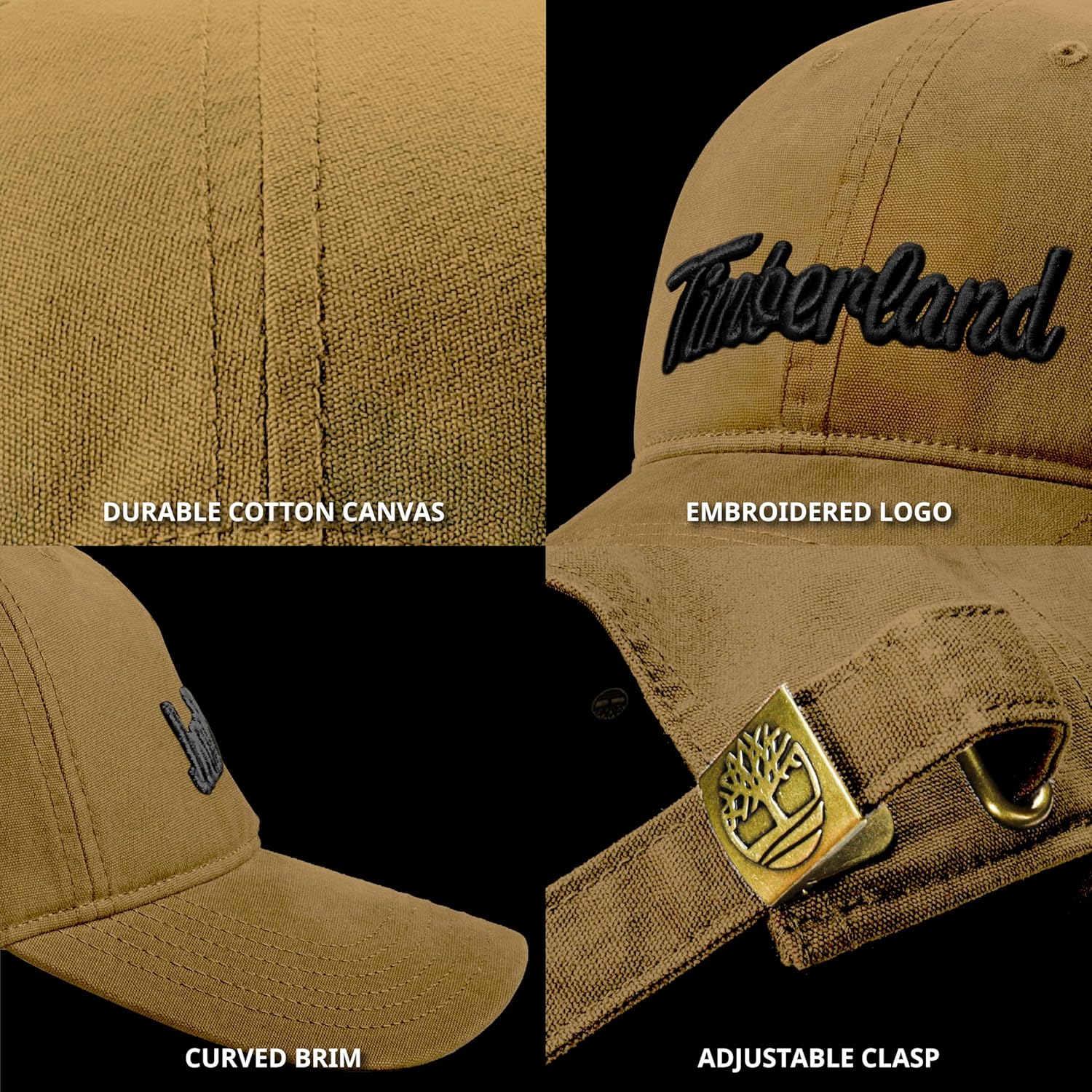 Timberland Mens Midland Beach Baseball Cap, Soft Cotton, Adjustable, Lightweight - Image 6