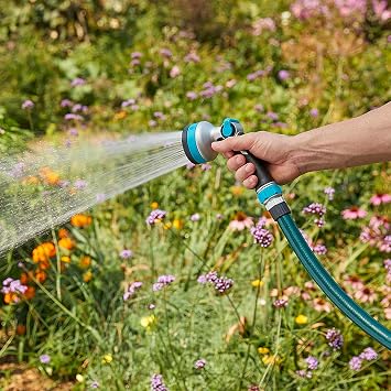Gilmour Heavy Duty Thumb Control Garden Hose Nozzle with 8 Pre-set Spray Patterns, Water Hose Nozzle for Watering Garden or Lawn
