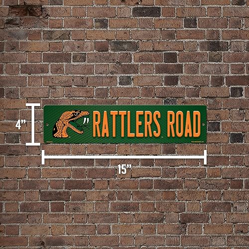 Vista 467 de Rico Industries Letrero de plástico de la NCAA de plástico de 4 x 16 pulgadas Alternativo