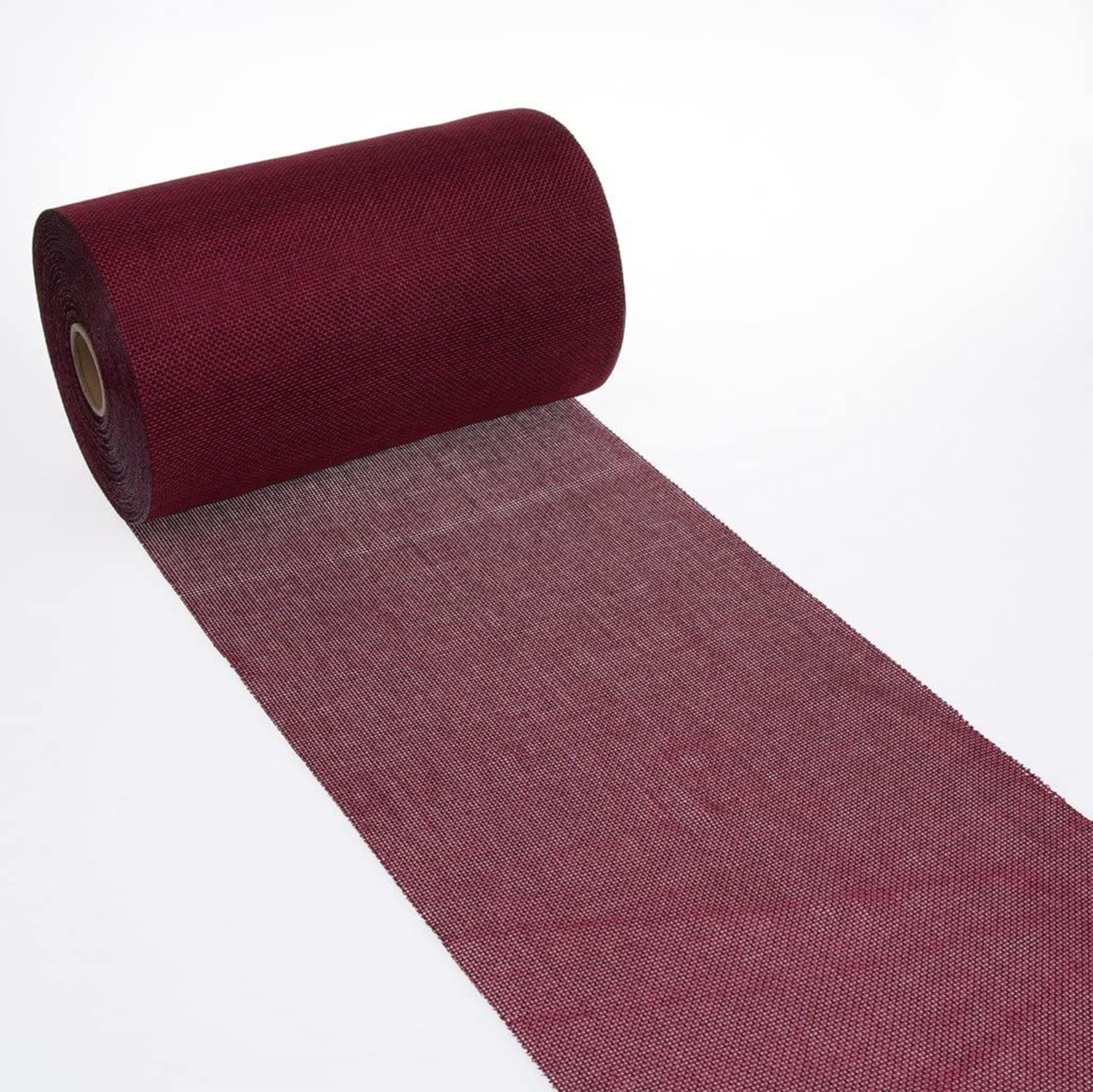 Deko AS GmbH Table Runner, Bordeaux, 30 cm x 15 m