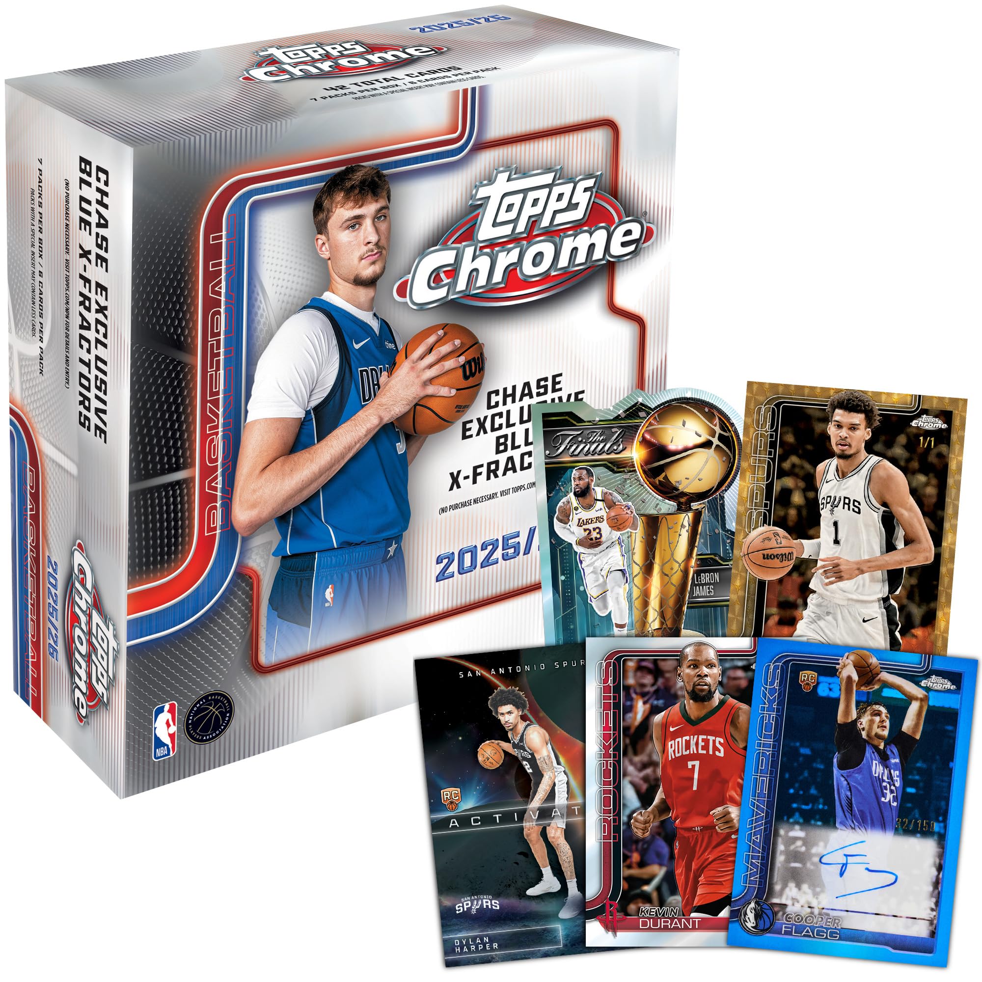 Topps 2025-26 Chrome Basketball - Factory Sealed - Mega Box