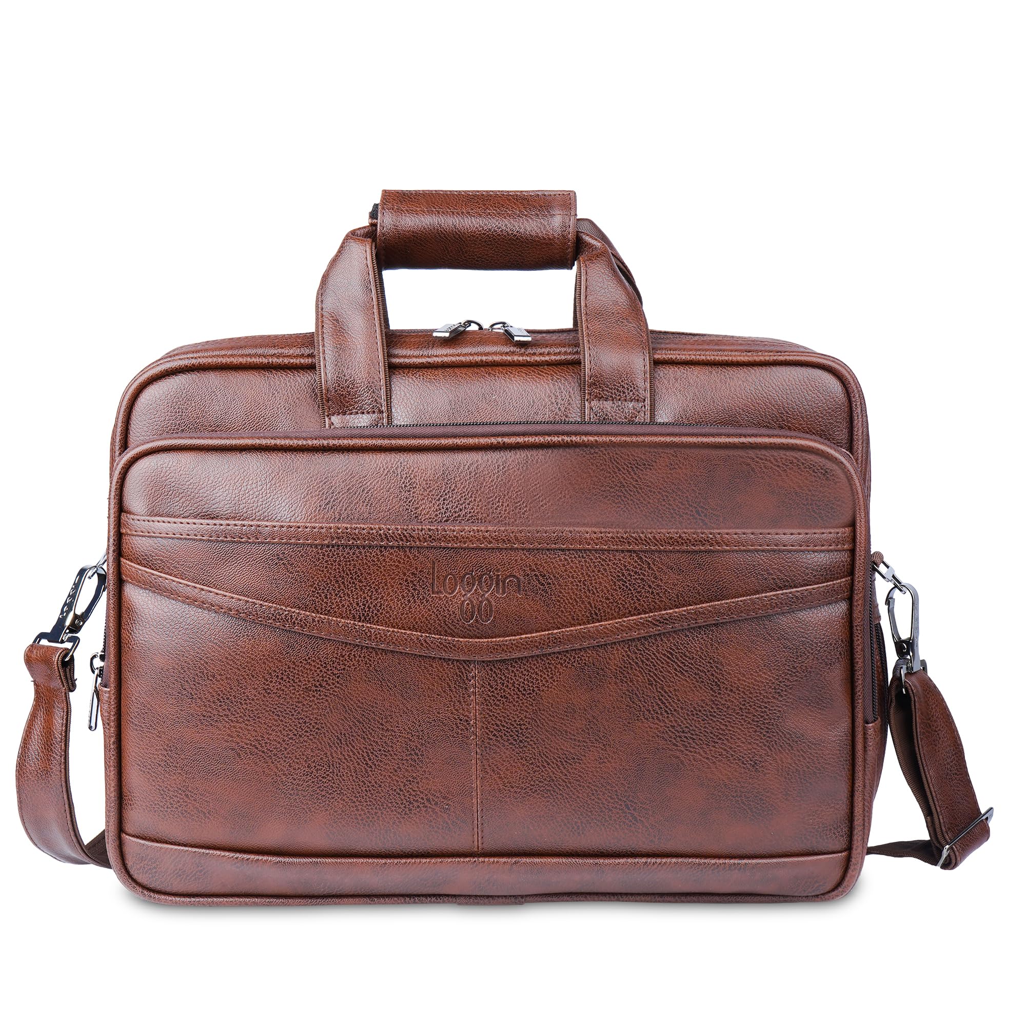 See full amazon price history chart for LOGGIN Faux Leather Briefcase Satchel Bag for Men, WaterResistant Travel Office Messanger Luggage Laptop Tablet Sleeve Bag, Fits Upto 17" Laptop (IB146) (Brown) LOGGIN Faux Leather Briefcase Satchel Bag for Men, WaterResistant Travel Office Messanger Luggage Laptop Tablet Sleeve Bag, Fits Upto 17" Laptop (IB146) (Brown) (B0CV7W9YRR) Amazon Price History, Amazon Price Tracker