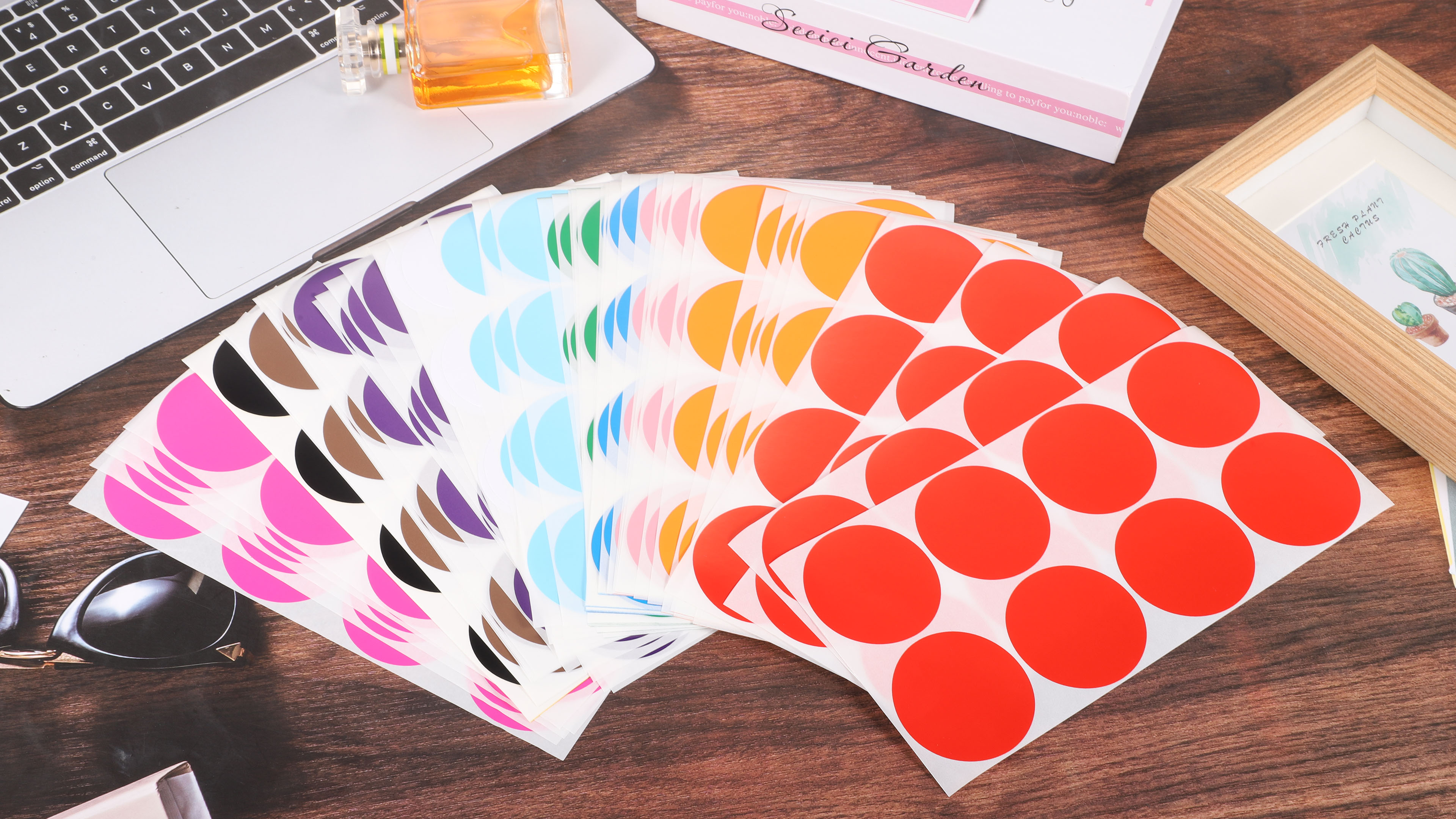 Color Sticker Package Celebration Balloons 400-Piece 2-Inch Color Dot Stickers - 10 Assorted ...