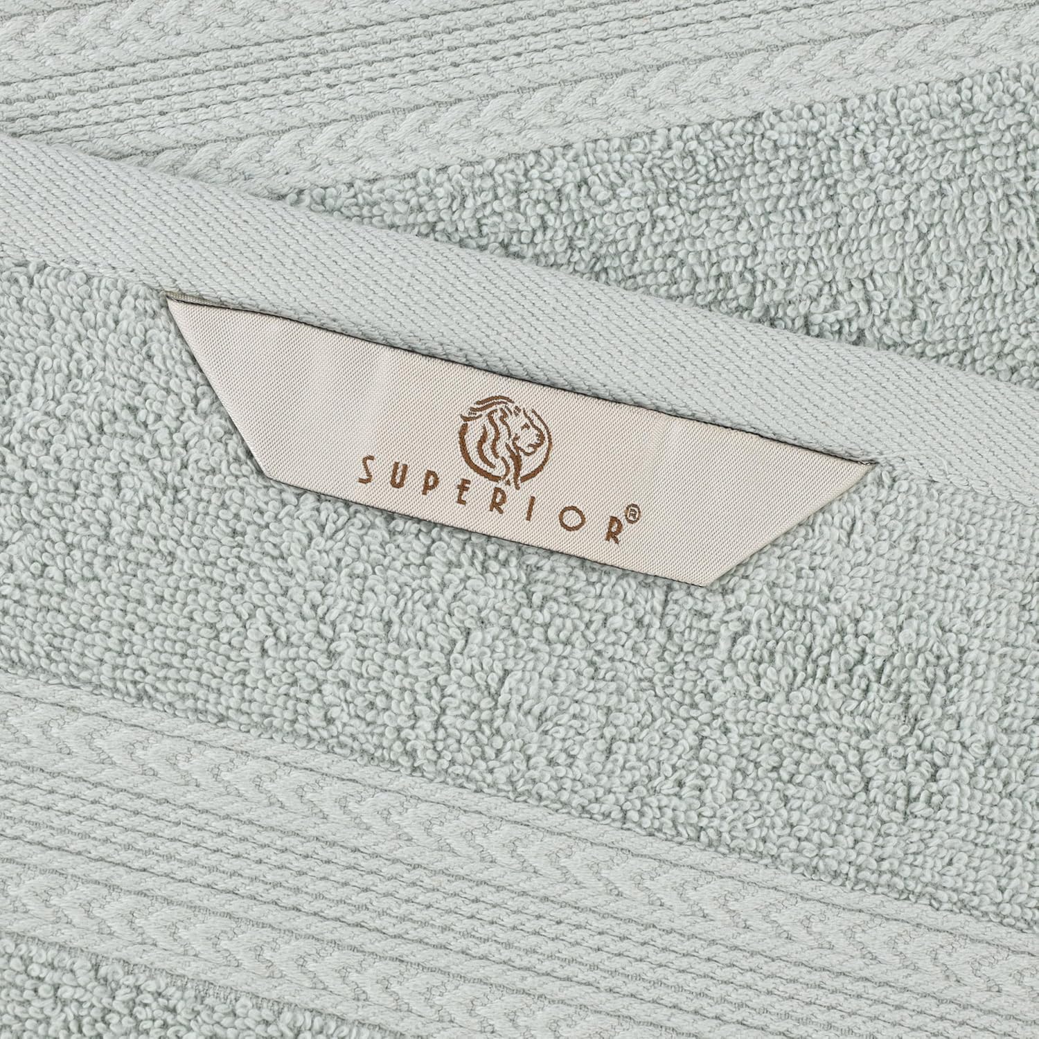 Superior Eco-Friendly Cotton 8-Piece Towel Set, Bathroom, Shower, Quick Dry Home Essentials, Lightweight, Sustainable Towels, 2 Bath, 2 Hand, 4 Face Towels, Washcloth, Highly Absorbent, Aqua Marine