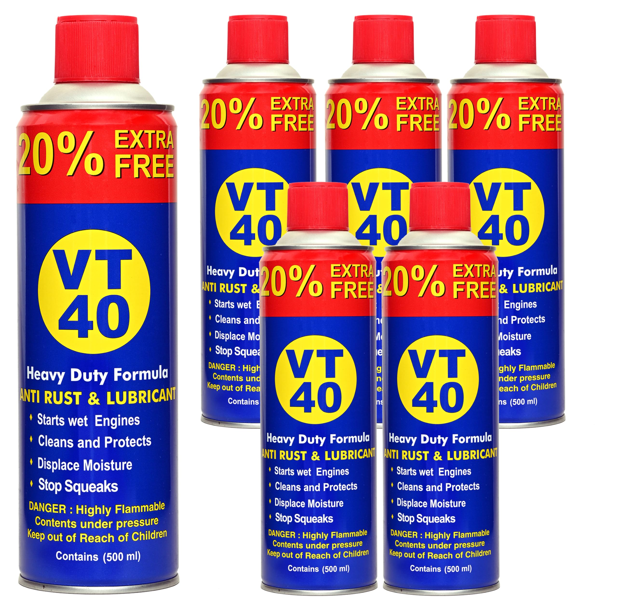 VT-40 Anti Rust Remover & Lubricant, Multi-Use Product Spray 500ml With Heavy Duty Formula (6)